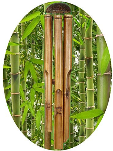 Windspiel Klangspiel Bambus Deko Mobile Klangröhren Klang-Spiel Entspannung Garten Türglocke Feng Shui 100 cm