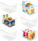 Vtopmart Clear Plastic Storage boxes, 6 PCS Storage Baskets with Handle for Bathroom, Kitchen Cupboard, Fridge, Pantry Organizers and Storage,Multi-Use, BPA Free, Large