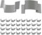 Greenhouse Glass Clips 50pcs for Home Garden Greenhouse Glass‘G' Clips Made of Stainless Steel an Essential Accessory for Your Repairs