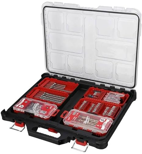Milwaukee 0 932464083 PACKOUT Compact Organiser Case, Red