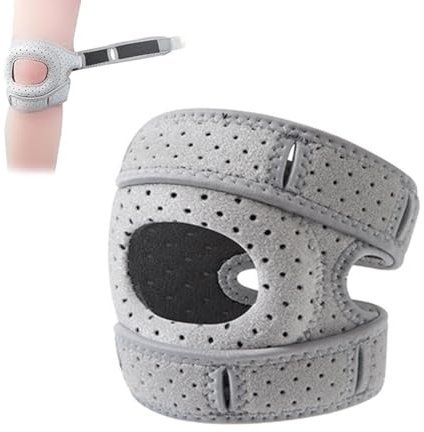 GXGM Stabilisateur de rotule pour genouillère,attelle de rotule,Stabilisateur de tendon rotulien réglable,genouillere arthrose genou,genouillère rotulienne,Convient pour un usage sportif(S/M)