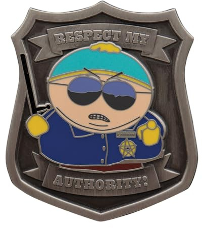 South Park Cartman Police Pin Badge – Limited Edition 9,995, Individually Numbered