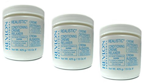 3x Relaxer/Glättungscreme REVLON Conditioning Creme Relaxer SUPER 425g (insgesamt - 1275g)