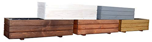 KENA D-6 Garden Holz Pflanzkasten Höchste Qualität Länge 60/90 cm (Länge 60 cm, Eiche)