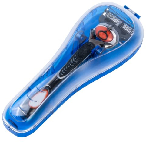 Nincha Manual Razor Travel Case Portable Plastic Manual Razor Trimmer Protector Blue
