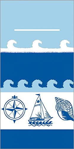 Mank Besteckservietten aus Airlaid 40 cm x 40 cm 1/8 Falz | mit Besteckschlitz für Gastronomie und Feiern | 75 Stück | Maritim