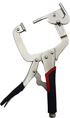 Abrazadera de ángulo recto para carpintería y carpintería, abrazadera en C, para carpintería y carpintería de bolsillo, herramienta de carpintería de acero de alto carbono