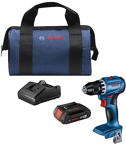 Bosch GSR18V-400B12 18V Compact Brushless 1/2 In. Drill/Driver Kit with (1) 2 Ah Standard Battery