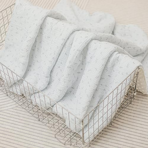 Manta Cuna Bebe Suave De Algodón Muselina Oeko Tex Para Recien Nacidos Y Niños - 100x135 Cm- Edredon De Cuna 70x140 Cm - Manta Criança Para Cama Infantil - Mantita Bebe- Arrullo Para Verano E Invierno