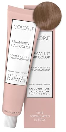 COLOR.IT by BM - Permanente Haarfarbe in Salonqualität, 100ml (8.31 Hellblond Gold Asch, 1er Pack)