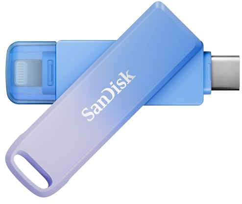 SANDISK Creator Phone Drive 256 GB (For iPhone, iPad, PC & Mac, Lightning & USB Type-C Connectors, up to 90 MB/s transfer, Automatic Backup, Password Protection, 3 Month Adobe Lightroom included)