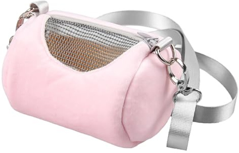 Nicear Pet Bag For Traveling Hamster Carry Bag Warm Outdoor Hamster Bag Breathable Small Animal Travel Cage With Adjustable Strap For Small Hamsters Gerbil Small Pets