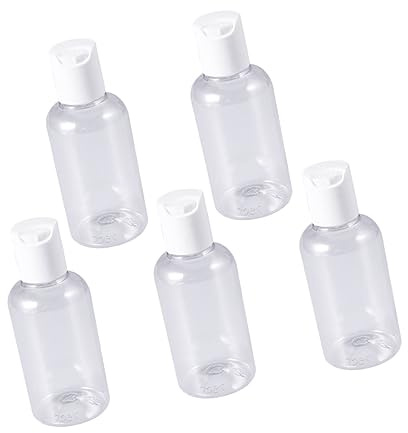 SOIMISS Set 15 Contenitori Ricaricabili da Viaggio 75ml in Plastica per Shampoo e Crema Mani, senza Odore, Design Compatto per Viaggi di Lavoro Colore Casuale