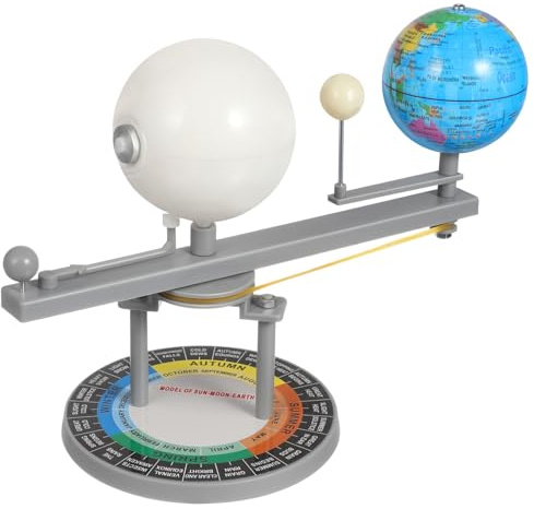 FUNOMOCYA Modèle Astronomique Planète Terre Lune en Plastique Éducatif pour Planétarium Offrant Une Expérience Immersive Outil Pédagogique Réaliste pour Décoration