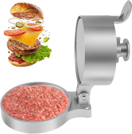 yakermur Presse à hamburger, moule à hamburger antiadhésif, robuste, réglable en d'aluminium – Presse à viande steak jambon galettes | pour bœuf, légumes, grill, barbecue, hayon de cuisine