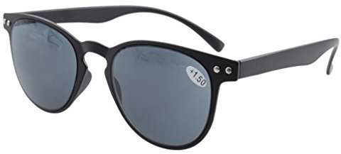 Eyekepper Montatura Completa Rotonda Occhiali da Lettura Telaio Ultrasottile Flessibile Lettori di Sole +1.75