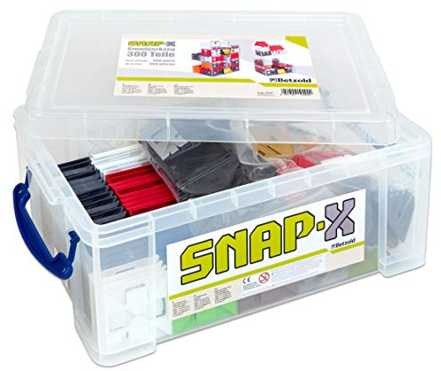 SNAP-X - Steckspielzeug Konstruktionsspielzeug, Bausystem, 300 Teile, für Kinder ab 4 Jahren