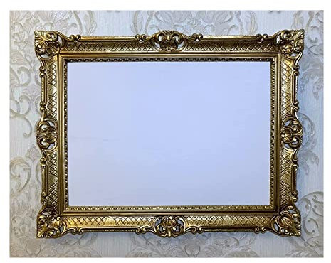 Marco de fotos barroco dorado 50 x 70 cm, marco de fotos antiguo, 70 x 90 cm, marco de boda