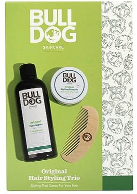 BULLDOG SKINCARE - Original Hair Styling Trio Giftset for Men | Hair Care Kit
