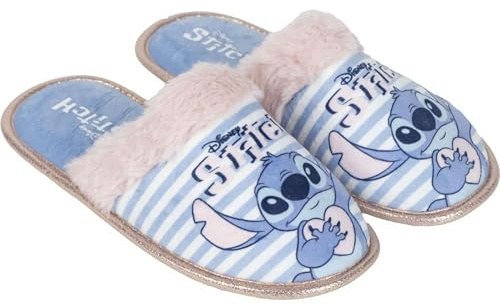 CERDÁ LIFE'S LITTLE MOMENTS | Zapatillas de Casa Abiertas Stitch – Cómodas y Antideslizantes – Diseño Divertido y Original para Fans de Stitch
