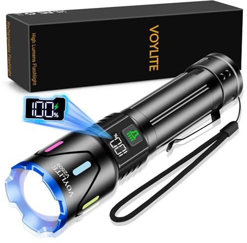 Voylite Torches LED Super Bright 1000000 Lumen Rechargeable