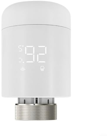 LVYXON Termostato intelligente per termosifone Zigbee programmabile con controllo Tuya e app, compatibile con valvola M30 x 1,5 mm, rilevamento apertura finestra e blocco bambini