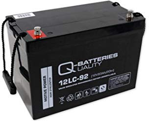 Q-Batteries Solarbatterie AGM Akku 12V 93Ah wartungsfrei ventilreguliert