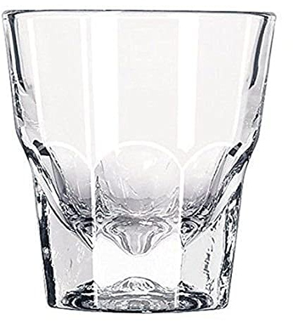 Set of Two Libbey Duratuff Cortado Glasses | Gibraltar Rocks Glass 4.5 OZ ~Paper Coasters Included~