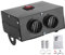 Tbest Sbrinatore per Auto Sbrinatore, Riscaldatore 12V 400W 600W 2 Fori Inverno Riscaldamento Rapido Parabrezza Antigelo Rimozione a Basso Rumore
