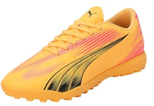 Puma Unisex Adults Ultra Play Tt Soccer Shoes, Sun Stream-Puma Black-Sunset Glow, 11 UK
