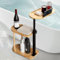 Mannicix Vassoio Vasca da Bagno, Tavolino in Bambù per Vasca da Bagno, Tavolino Laterale da Divano, Tavolino da salotto, Vassoio da Bagno Accessorio Organizzare per Bagno