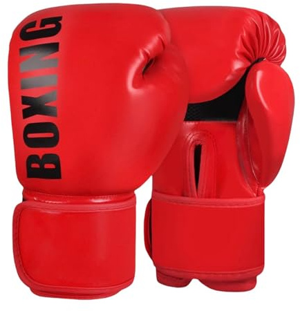 omiinitio Kickbox Guanti da combattimento con poggiapolsi Scatole Con Sacchetto Pesante Kickboxing Allenamento Combattimento Per Uomini