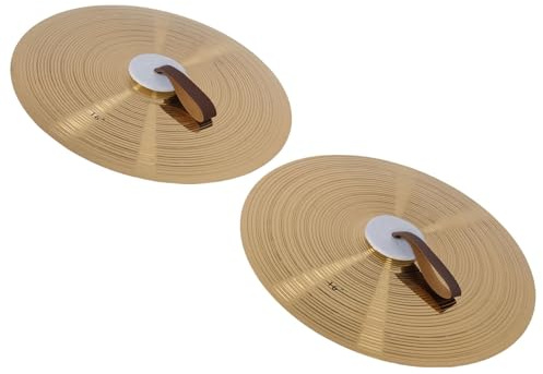 Platillos de Mano 16 Pulgadas Aleación Alta Dureza Walfront Tambor para Actuaciones Músicos Calidad Sonido Superior Diseño Fácil Sostener Principiantes Profesionales