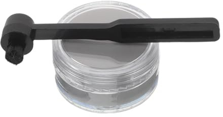 BUGUUYO Kit de Limpieza para Agujas de Tocadiscos y Discos de Vinilo, 2 Piezas Cepillo de Fibra de Carbono Antiestático y Gel Limpiador Suave, para Mantenimiento en Estudio, Hogar y Viaje