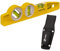 STABILA Magnet-Wasserwaage Type 81 SV REM W45 Torpedo mit Tasche, 25 cm, Alu-Gussprofil, Seltenerd-Magnetsystem, 1 Sechsring-Horizontal-/ 1 Vertikal-/ 45°-Winkel-Libelle, Made in Germany