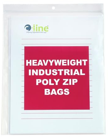 C-Line Heavyweight Industrial Poly Zip Bags, 8.5 x 11, 50/BX