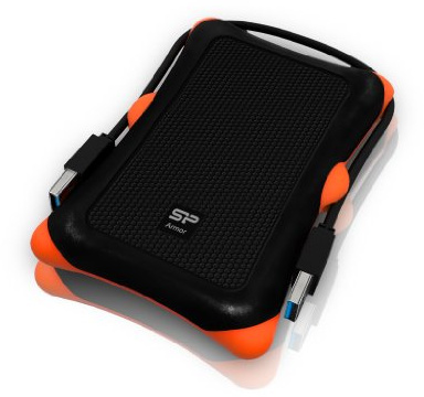 Silicon Power 2 TB External Portable Hard Drive Rugged Armor A30 Shockproof 2.5-Inch USB 3.0 , Military Grade MIL-STD-810G, Black