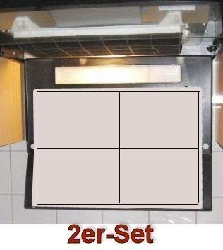 Universal Dunstabzug-Flachfilter 2er-Set - 57 x 47cm für alle 60 cm Dunstabzugshauben - individuell zuschneidbar
