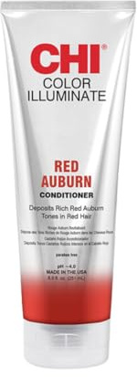 CHI Ionic Color Illuminate Conditioner - Red Auburn, Color Enhancing Conditioner, 251 ml