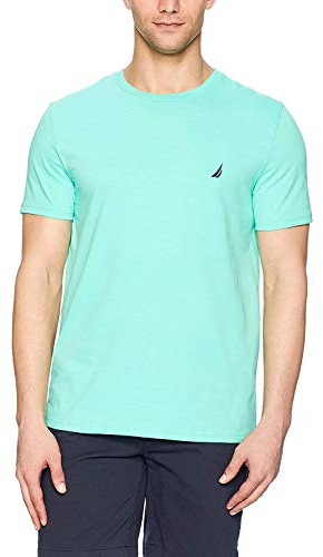 Nautica Men's Short Sleeve Crew Neck T-Shirt, Mint Spring Solid, XL