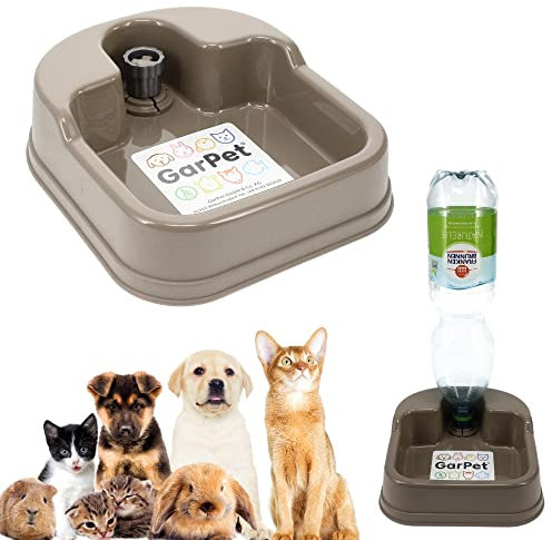 GarPet Wasserspender PET Flasche Hunde Katzen Kleintier Wasserautomat Reisetrinknapf Reisenapf Trink Napf für Unterwegs
