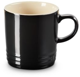 LE CREUSET Stoneware Coffee Mug, 350 ml, Black Onyx, 70302351400002