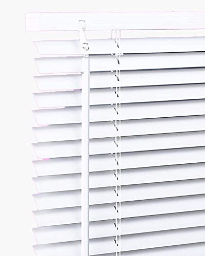 PVC Venetian Blind Blinds Easy Fit Curtains Trimmable Fittings Windows Treatment Shutters Twist Open Close Pay only 1 Flat shipping £3.99 for multiple buying (White, 90 W x 150L)