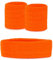 krautwear Damen Schweißbänder Set Stirnband 2 Armbänder 80er Jahre (Schweißbänder Set, orange)