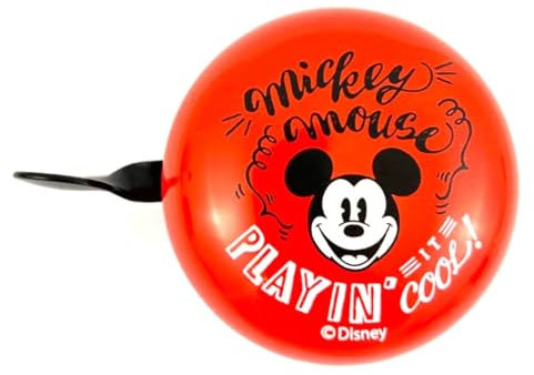2-Klang Fahrradklingel Mickey RED, Ø 60mm, Retro Bell