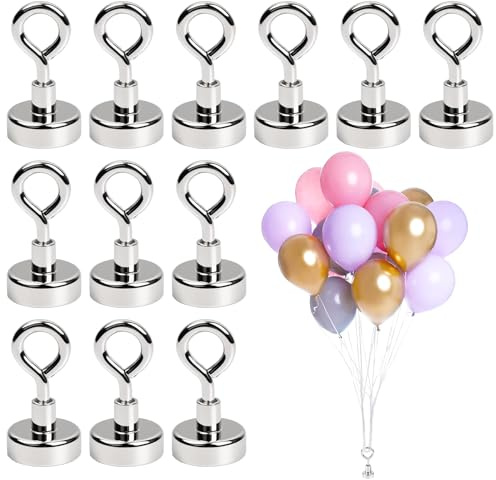 12 Pezzi Pesi Per Palloncini Supporto Per Palloncini Peso Per Palloni Ad Elio Riutilizzabili Per Festa, Compleanno, Matrimonio, Natale (Argento)