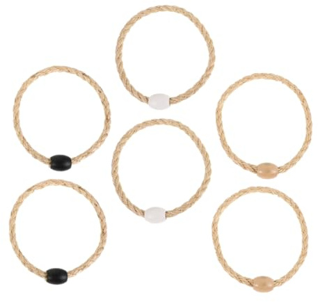 SOPOTUTU Jeu de Lancer D'anneaux en Corde de Jute 6pcs Léger et Portable pour Garçon et Filles et Adultes, pour Jeux de Plein Air et Rassemblements en Famille