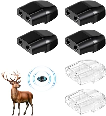 UIEXAY 6 Piezas Ahuyentador De Jabalies, Disuasión Ultrasónica, Ahuyentador Animales Coche, Auyentadores De Jabalies Coche,Protégete De Encuentros Peligrosos Con Un Dispositivo Anti Animales Coche