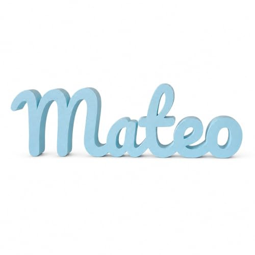 NEBULA HOME DECOR | Nombre Personalizado para Pared y Puerta - Decoración Infantil para Pared o Estantería – Regalo Original Recién Nacido, Baby Shower y Newborn - Ideal para Bautizos y Cumpleaños