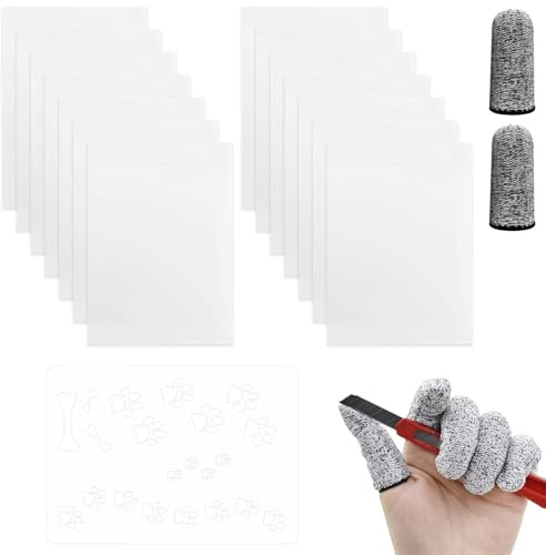 15 Sheets A4 Blank Mylar Stencil Sheets, Translucent Mylar Stencil Film for DIY Craft Cutting, Painting & Art Projects